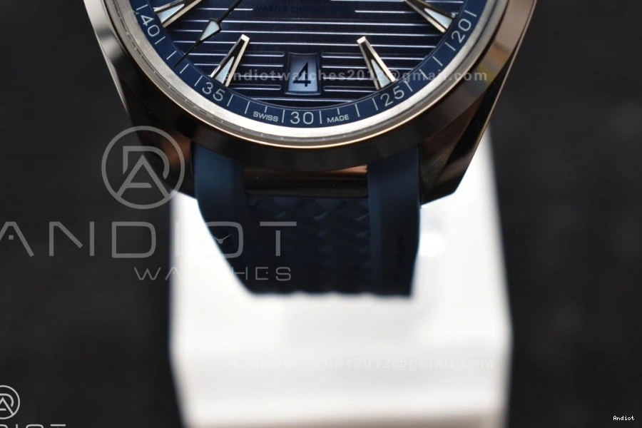 1:1 Summer on Terra Dial Clone Blue VSF Super Strap Blue Rubber A8900 Best 41mm Edition Aqua 1103